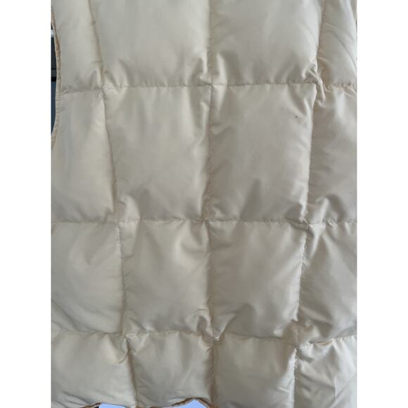 Talbots Womens Juniors S Quilted Puffer Vest Yellow Preppy Casual Winter - Picture 9 of 9